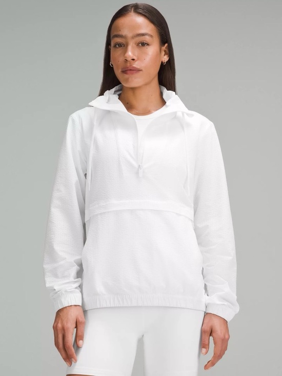 lululemon athletica Jackets & Blazers - Lululemon Pack Light 1/2 Zip Pullover
White, Sz 6